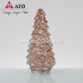 Glowing Glass Christmas Tree Ornaments Desktop Decoration